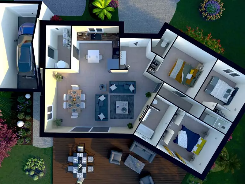 Maison neuve, 100 m² - Rocbaron (83136)