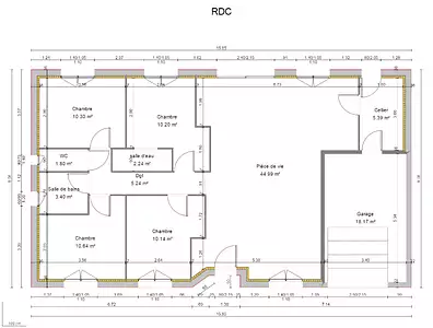 Maison neuve, 100 m²