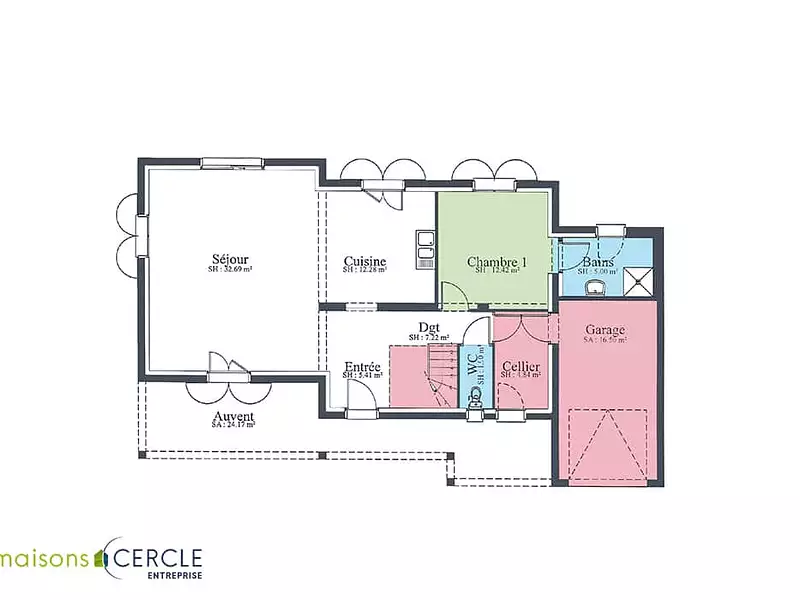Maison neuve, 100 m² - Lapalisse (03120)