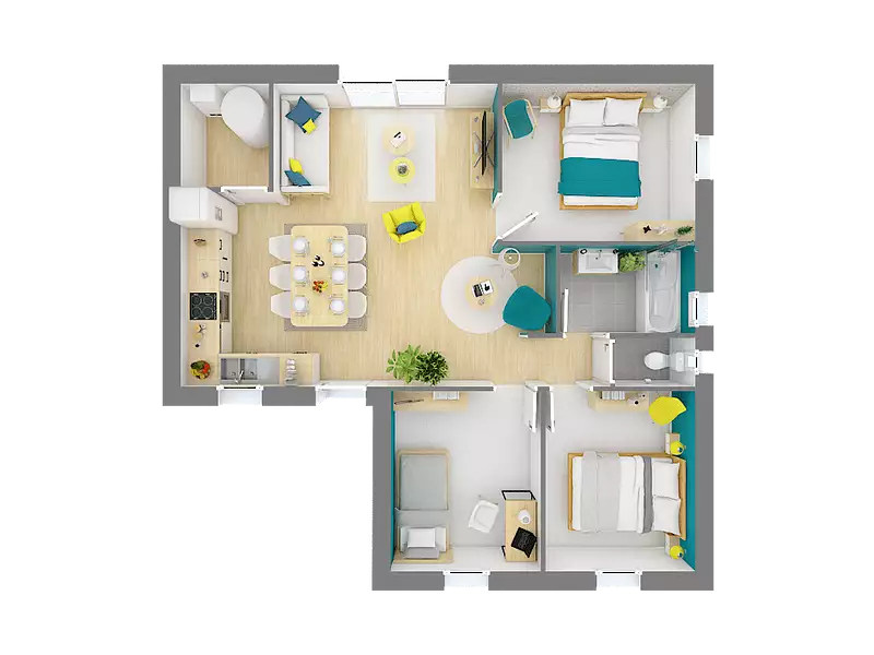 Maison neuve, 72 m² - Roiffé (86120)