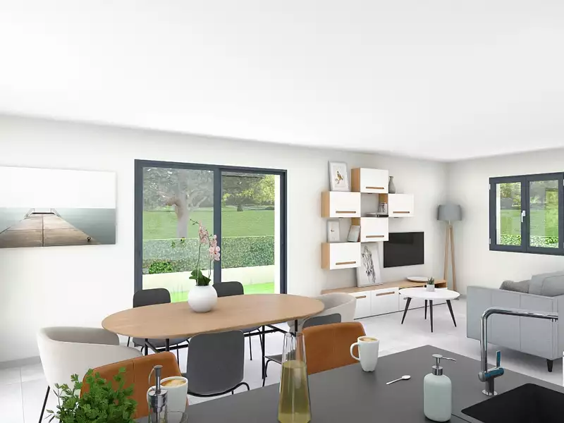 Maison neuve, 90 m² - Sainte-Euphémie (01600)