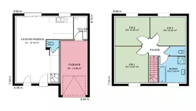 Maison neuve, 91 m²