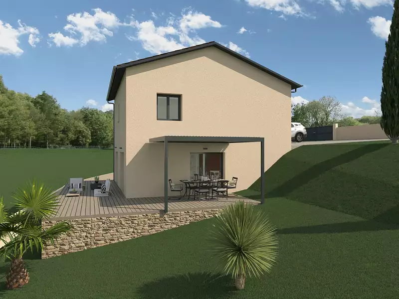 Maison neuve, 105 m² - Ville-sur-Jarnioux (69640)