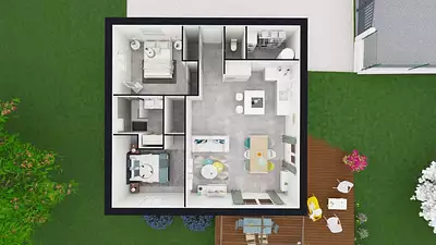 Maison neuve, 65 m²