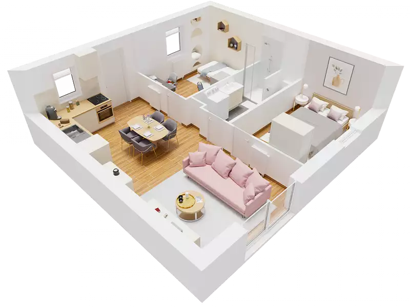 Maison neuve, 49 m² - Pipriac (35550)