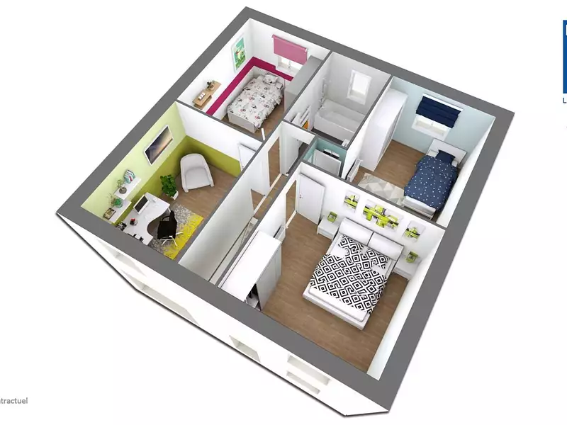 Maison neuve, 87 m² - Grisy-Suisnes (77166)