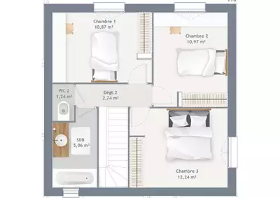 Maison neuve, 90 m²