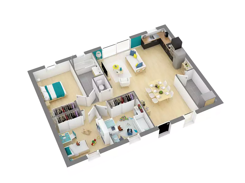 Maison neuve, 82 m² - Dordives (45680)