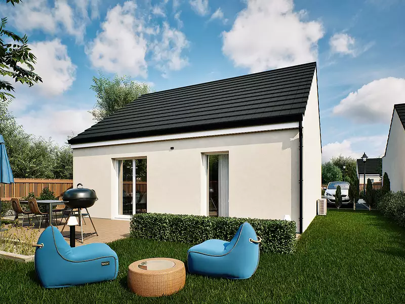 Maison neuve, 49,1 m² - Surville (27400)