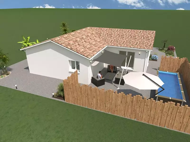Maison neuve, 100 m² - Saint-Astier (24110)