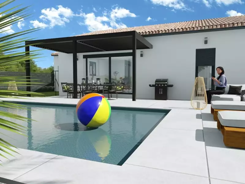 Maison neuve, 83 m² - Vallon-Pont-d'Arc (07150)