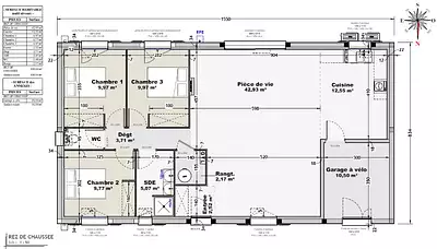 Maison neuve, 100 m²