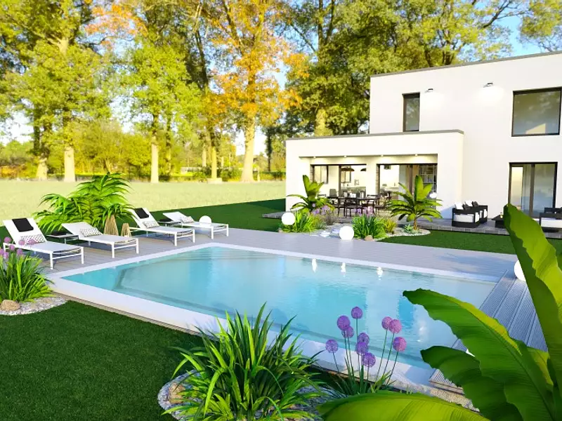 Maison neuve, 110 m² - Vallon-Pont-d'Arc (07150)