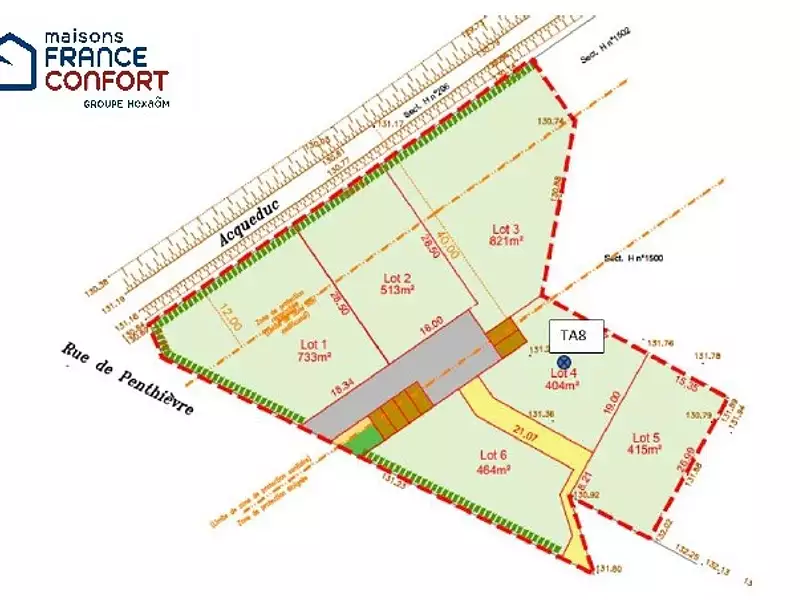 Terrain à bâtir, 821 m² - Bû (28410)