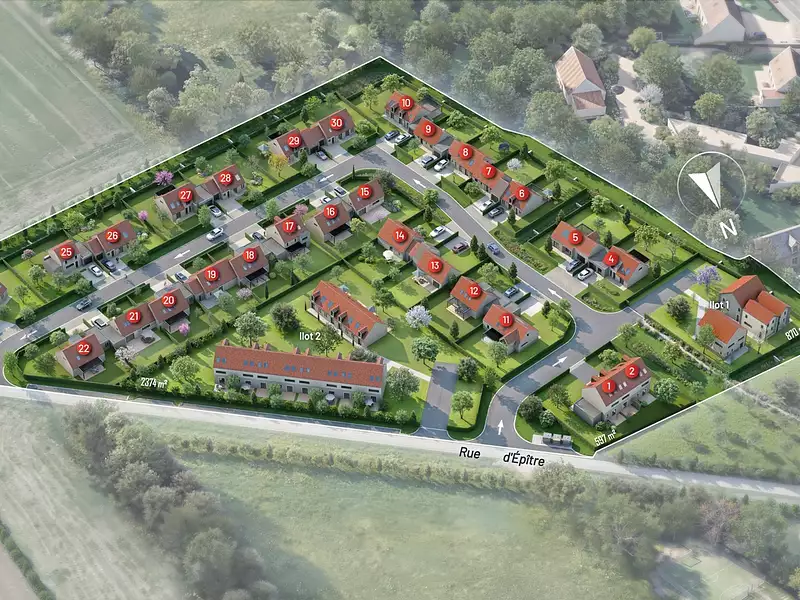 Programme neuf L'Épître à Beuvrequen (62250) – Nexity