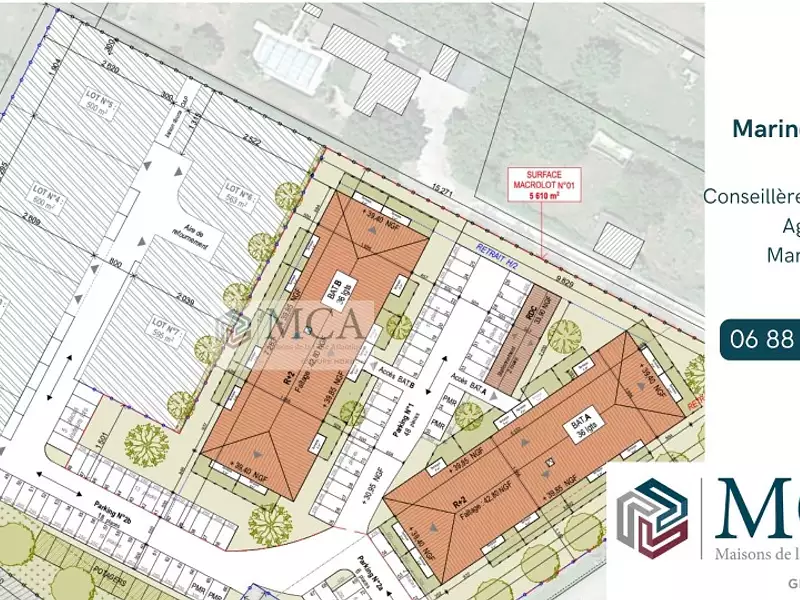 Terrain à bâtir, 600 m² - Marmande (47200)