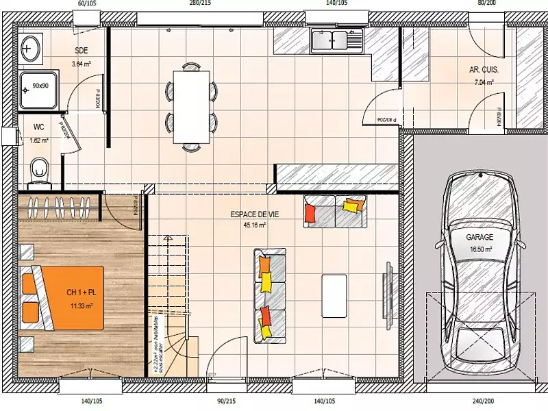 Maison neuve, 125 m² - Angers (49100)