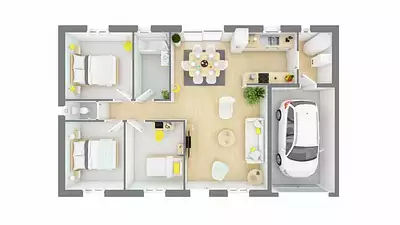 Maison neuve, 100 m²