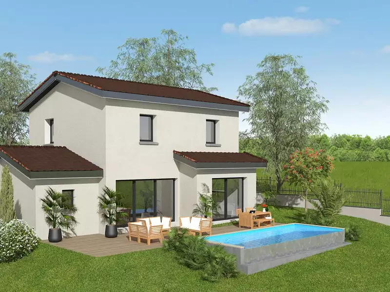 Maison neuve, 105 m² - Chuzelles (38200)