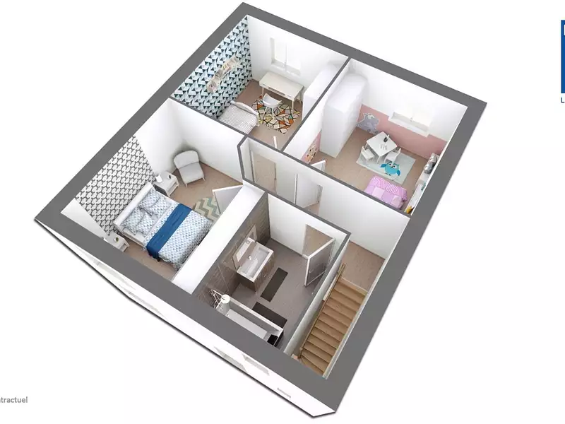 Maison neuve, 87 m² - Liverdy-en-Brie (77220)