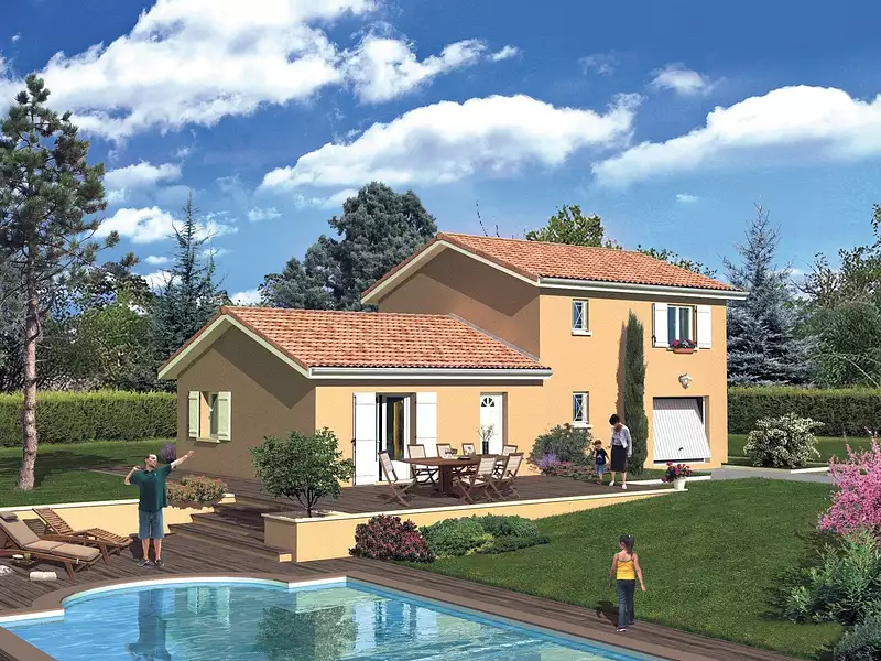 Maison neuve, 105 m² - Jassans-Riottier (01480)