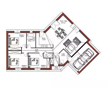 Maison neuve, 132 m²