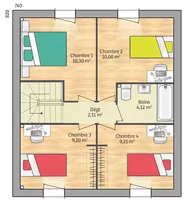 Maison neuve, 91 m²