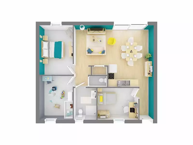 Maison neuve, 50 m² - Dompierre-sur-Yon (85170)