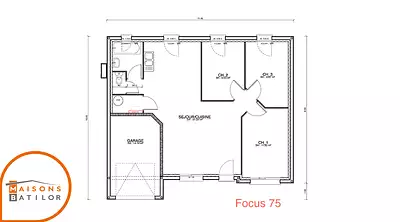 Maison neuve, 75 m²