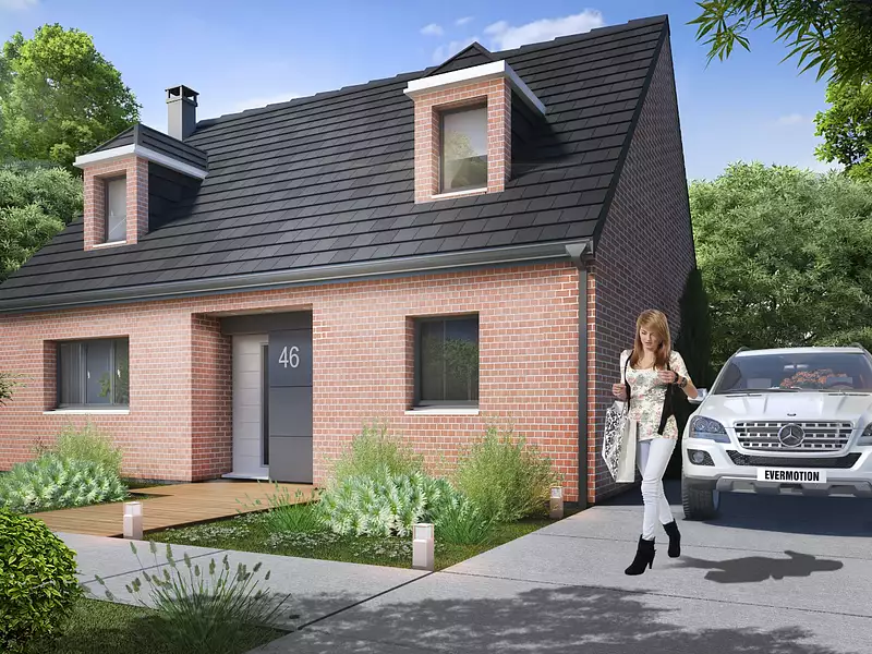 Maison neuve, 110 m² - Drocourt (78440)