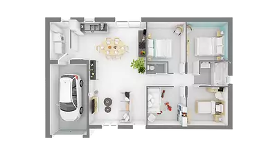 Maison neuve, 78 m²