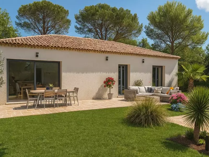 Maison neuve, 65 m² - Camps-la-Source (83170)