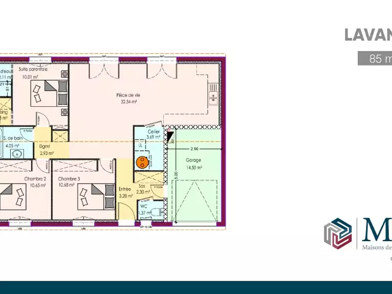 Maison neuve, 85 m² - Châteaubernard (16100)