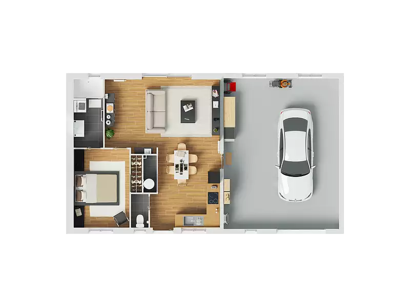 Maison neuve, 90 m² - Magescq (40140)