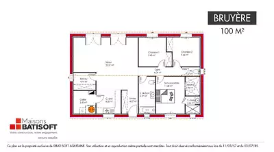 Maison neuve, 100 m²