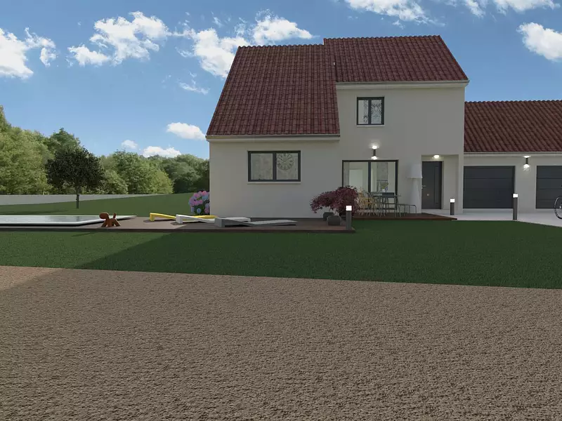 Maison neuve, 105 m² - Crissey (71530)