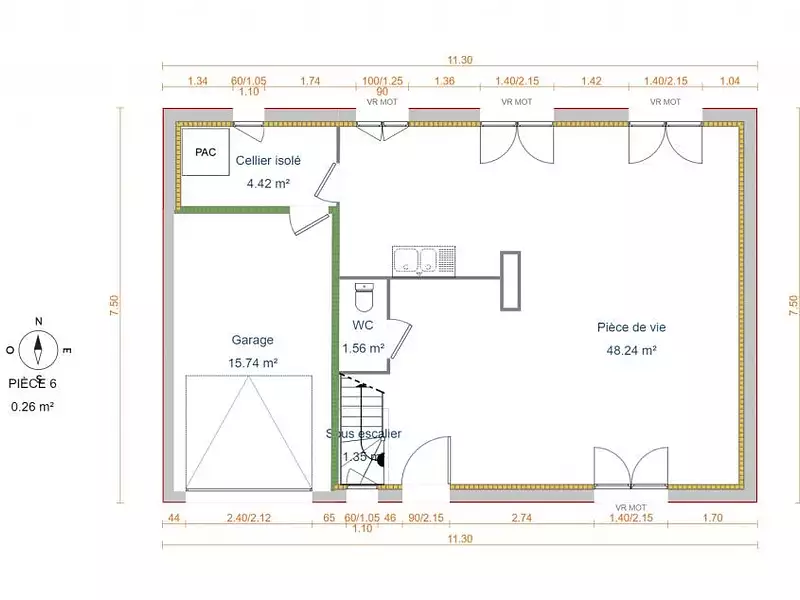 Maison neuve, 97 m² - Magny-en-Vexin (95420)