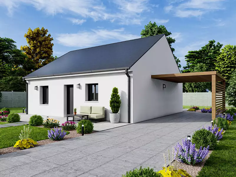 Maison neuve, 73 m² - Pernay (37230)