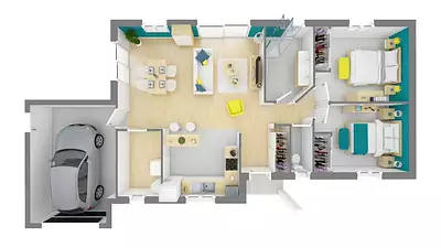 Maison neuve, 76 m²