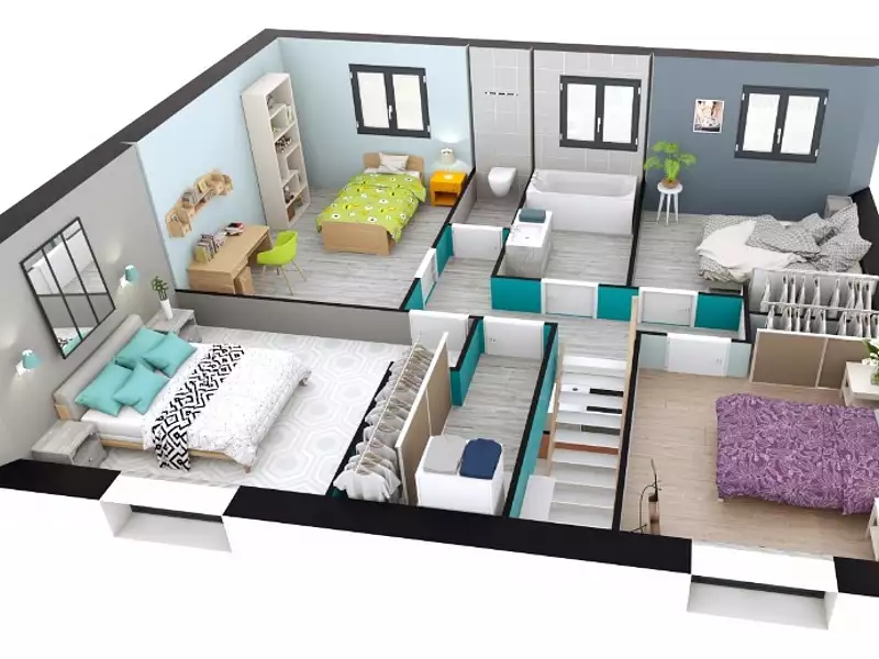 Maison neuve, 100 m² - Le Bocasse (76690)
