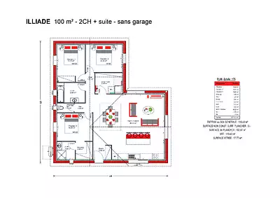 Maison neuve, 100 m²