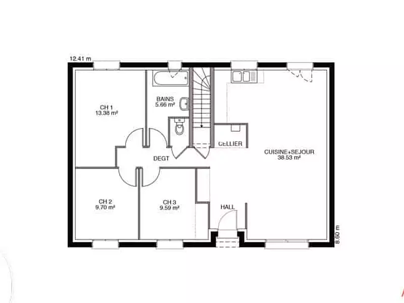 Maison neuve, 111 m² - Oslon (71380)