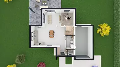 Terrain à bâtir, 740 m²