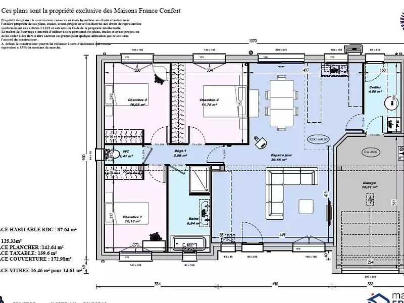 Maison neuve, 87 m² - Bonchamp-lès-Laval (53960)