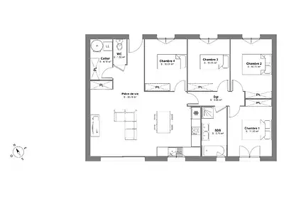 Maison neuve, 95 m²