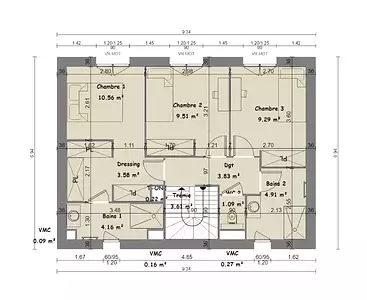 Maison neuve, 98 m²