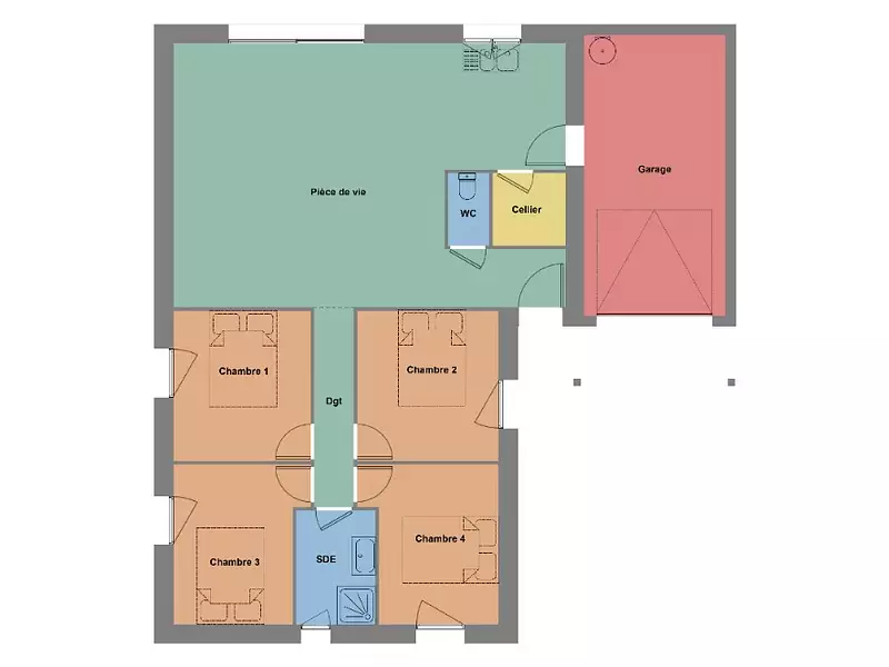 Maison neuve, 100 m² - Lesneven (29260)