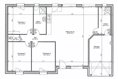 Maison neuve, 96 m²
