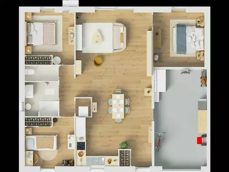 Maison neuve, 85 m² - La Chevrolière (44118)