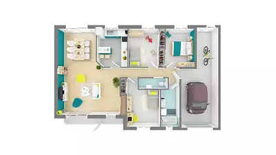 Maison neuve, 84 m²